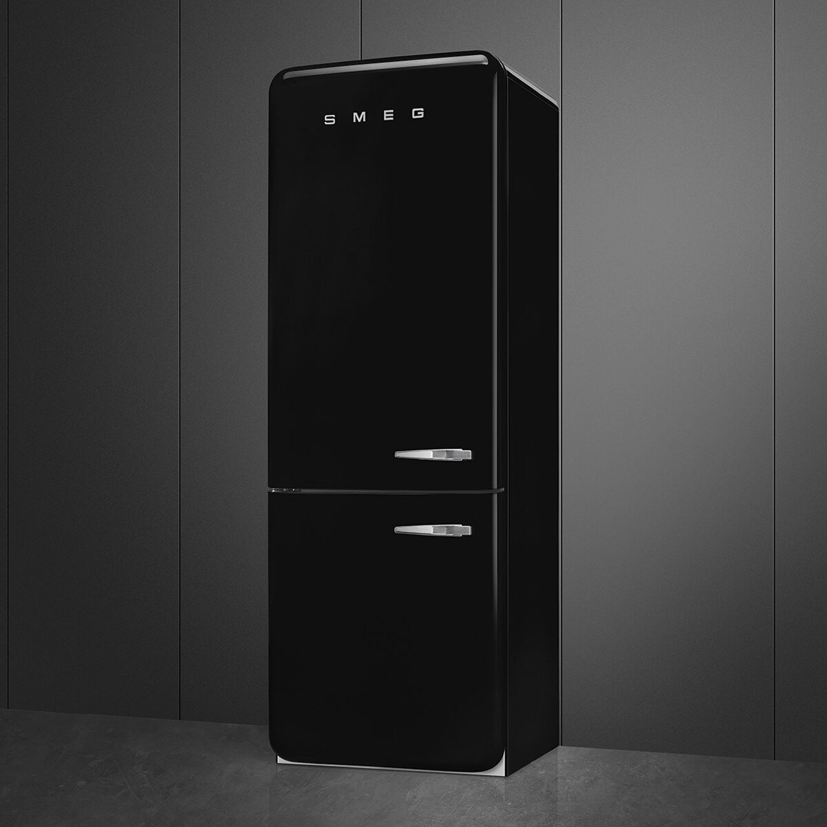 Frigorífico Combi Smeg Total No Frost, 481 litros, Negro, apertura a la izquierda - FAB38LBL6 Negro-4