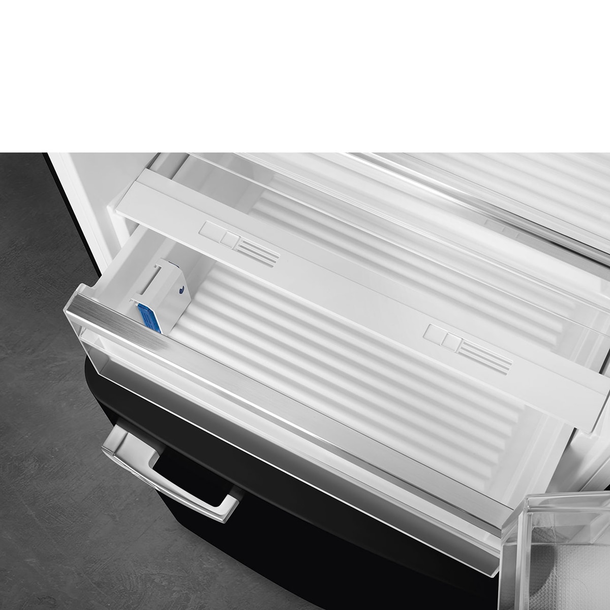 Frigorífico Combi Smeg Total No Frost, 481 litros, Negro, apertura a la derecha - FAB38RBL6 Negro-7
