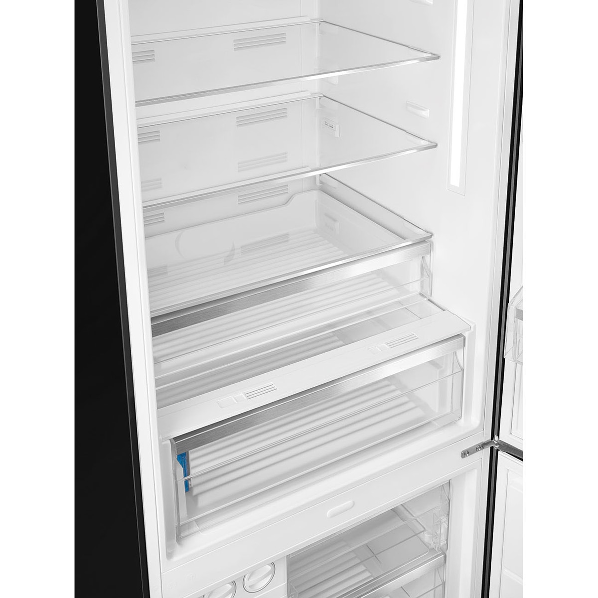 Frigorífico Combi Smeg Total No Frost, 481 litros, Negro, apertura a la derecha - FAB38RBL6 Negro-13