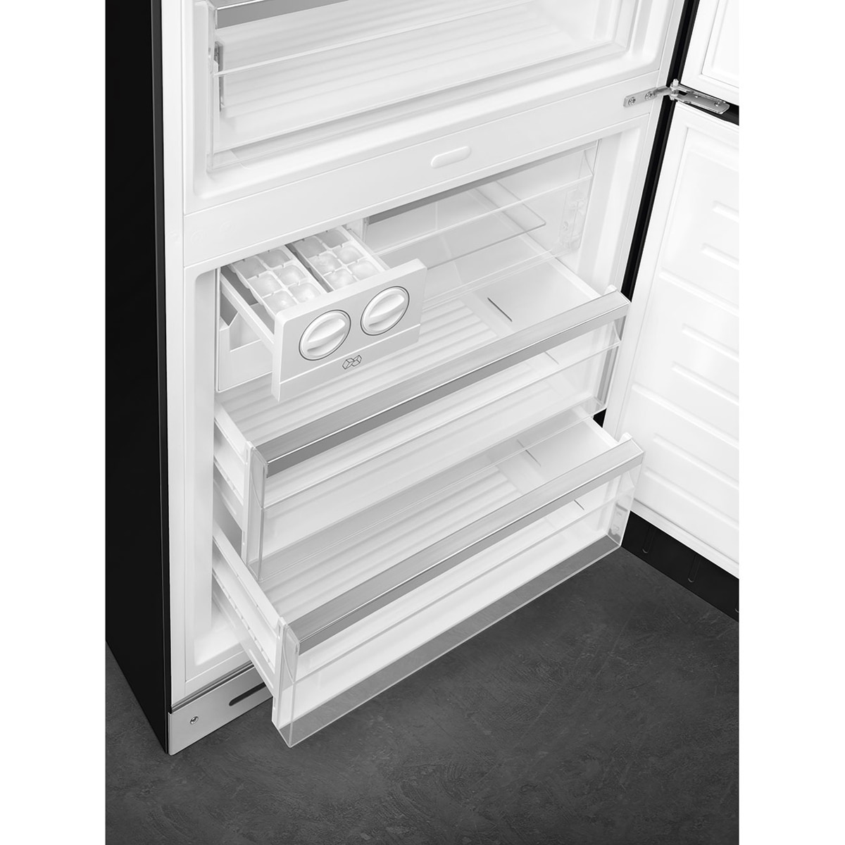 Frigorífico Combi Smeg Total No Frost, 481 litros, Negro, apertura a la derecha - FAB38RBL6 Negro-15