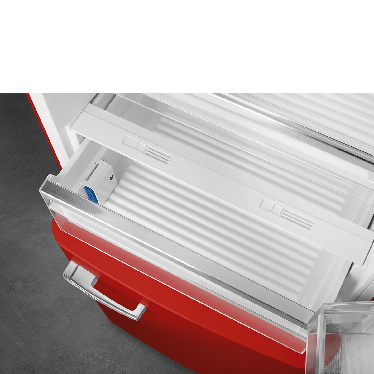 Frigorífico Combi Smeg Total No Frost, 481 litros, Rojo, apertura a la derecha - FAB38RRD6 Rojo-7