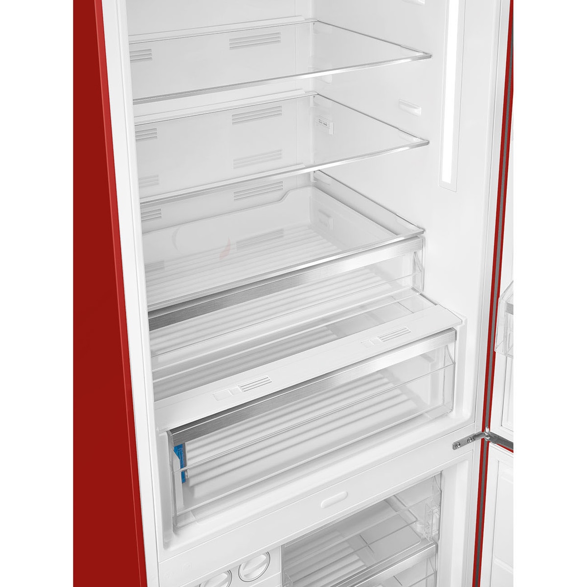 Frigorífico Combi Smeg Total No Frost, 481 litros, Rojo, apertura a la derecha - FAB38RRD6 Rojo-13