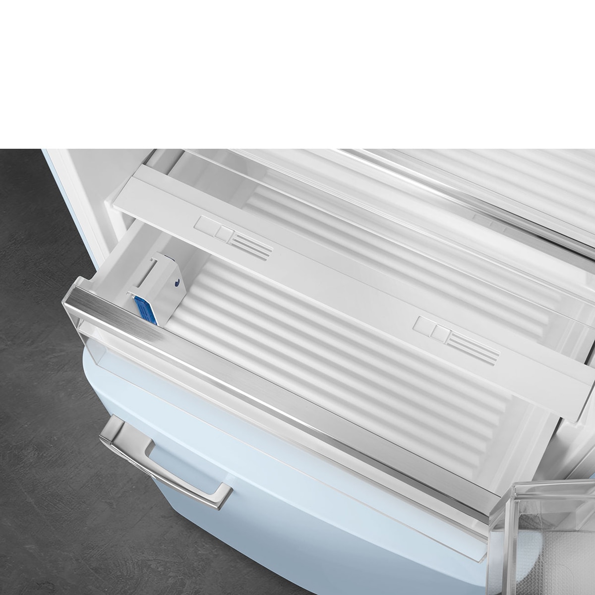 Frigorífico Combi Smeg Total No Frost, 481 litros, Azul, apertura a la derecha - FAB38RPB6 Azul Cielo-7