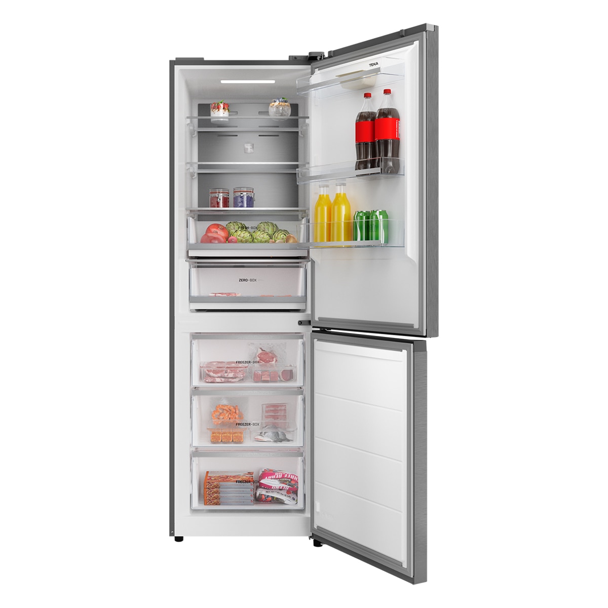 Frigorífico combi Teka 1,85 m, motor inverter Long Life No Frost-RBF 84680 Dark inox-4