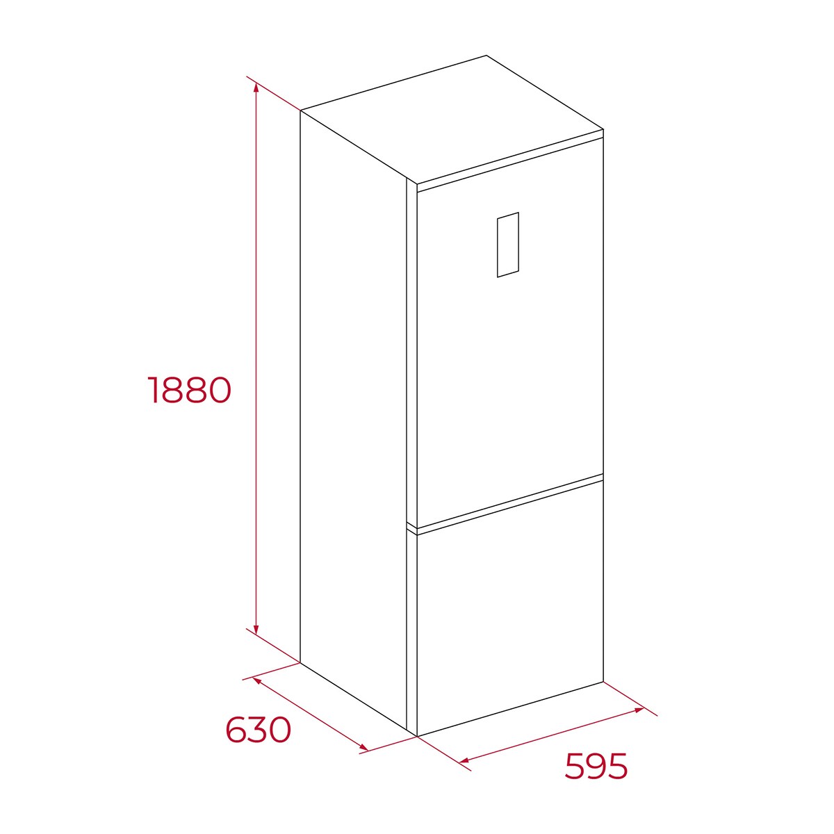 Frigorífico combi Teka 1,88 m, motor inverter Total No Frost inox -RBF 44630 Dark inox-2