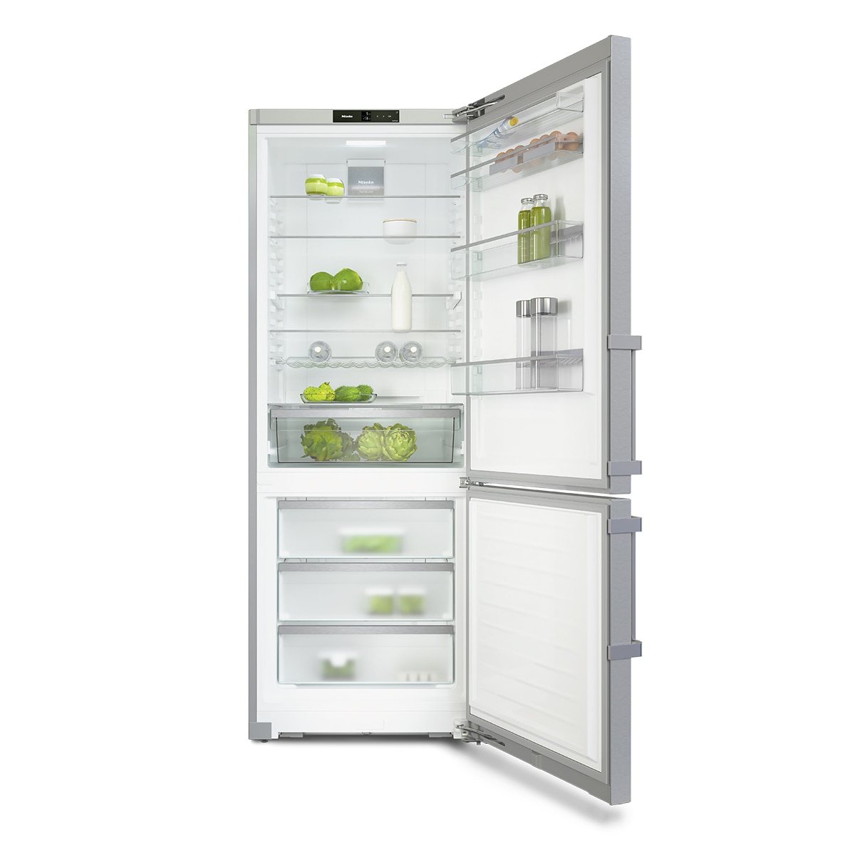 Frigorífico Combinado Miele DailyFresh KFN 4796 AD de 201,5 cm - Inox CleanSteel Aço inoxidável-3