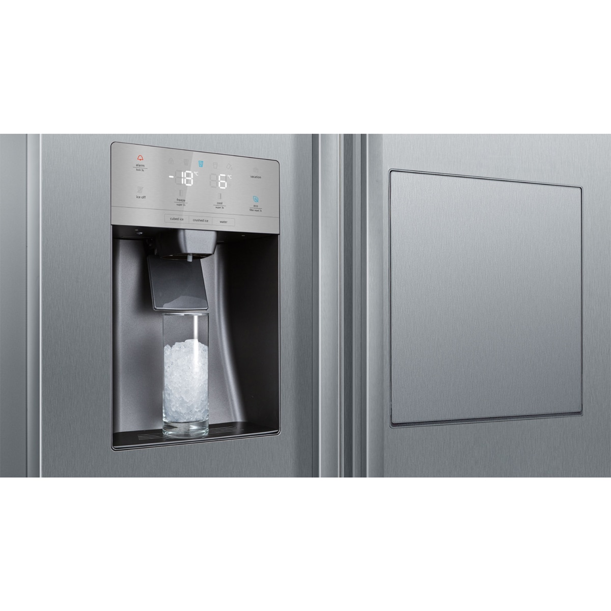 Frigorífico Americano Siemens, iQ500, Total noFrost, Dispensador de agua y hielo - KA93GAIDP Acero antihuellas-7