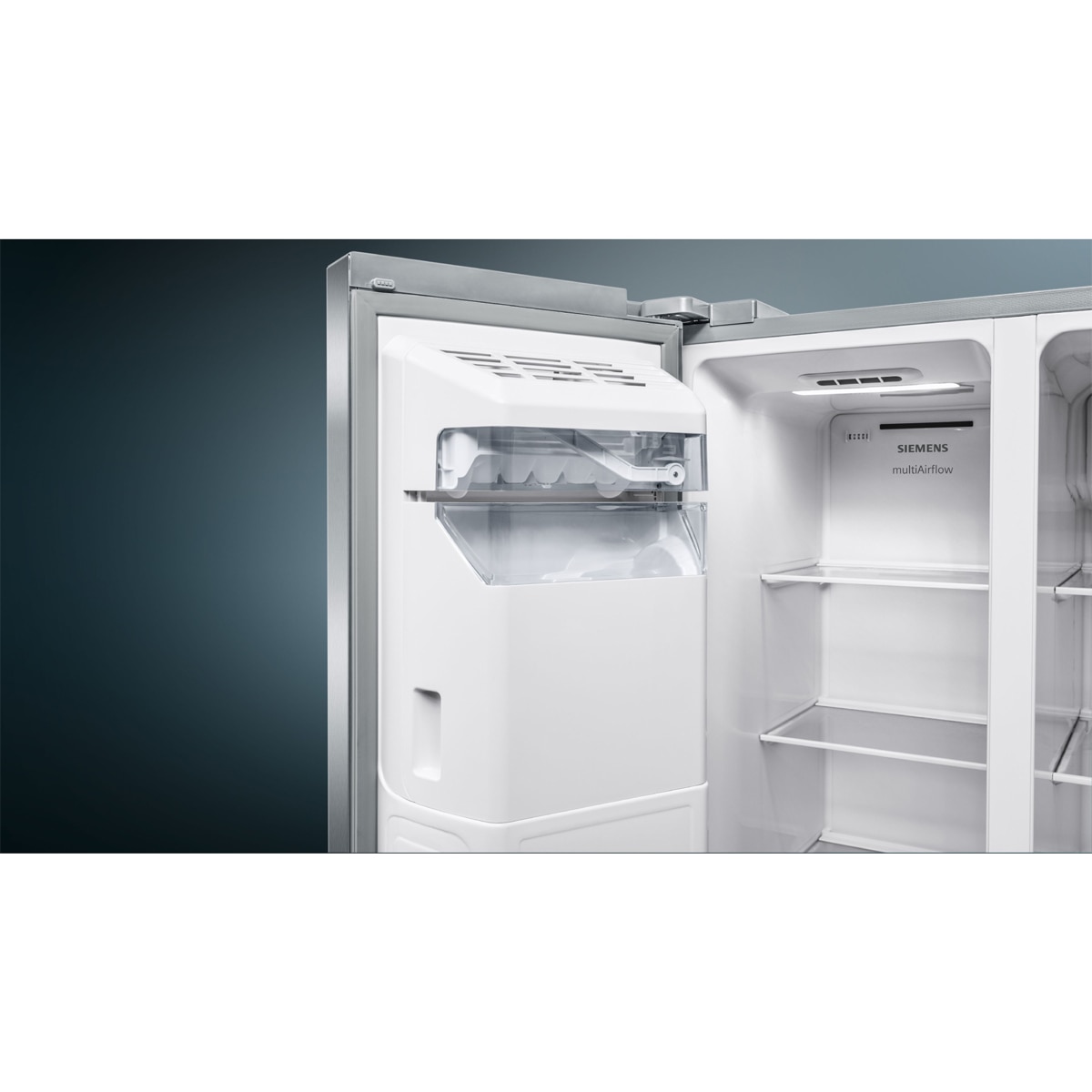 Frigorífico Americano Siemens, iQ500, Total noFrost, Dispensador de agua y hielo - KA93GAIDP Acero antihuellas-8