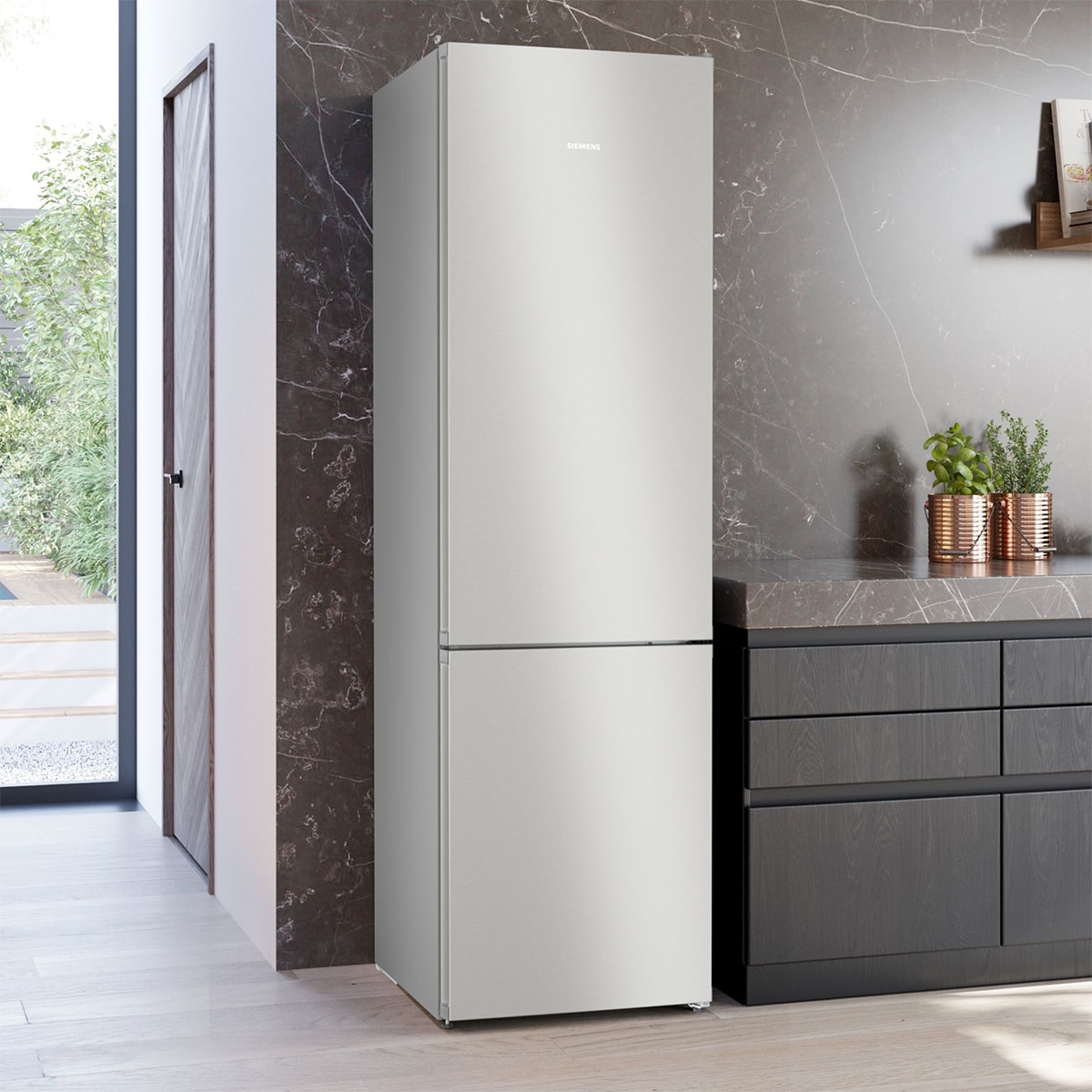 Frigorífico Combi Siemens, iQ300, Total noFrost  KG39NVIDG Acero antihuellas-3