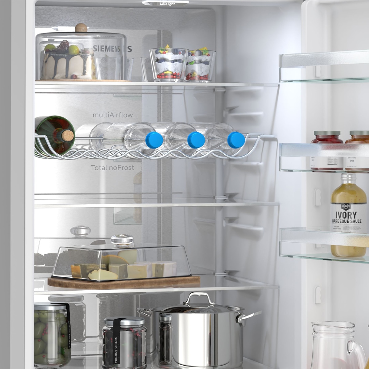 Frigorífico Combi Siemens, iQ300, Total noFrost  KG39NVIDG Acero antihuellas-6