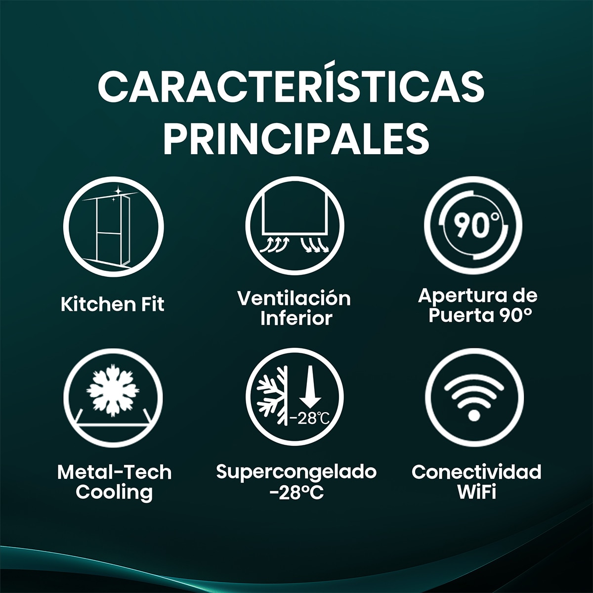 Frigorífico combi Hisense 2 puertas Total No Frost, Kitchen Fit - RB3K330SAWD Blanco-5