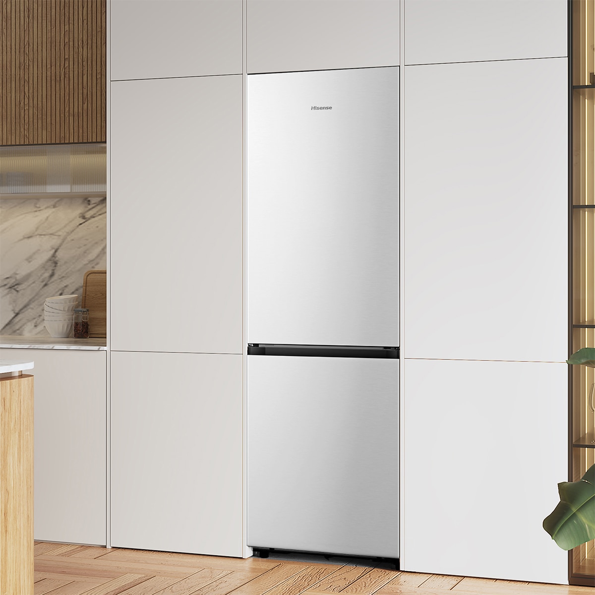 Frigorífico combi Hisense 2 puertas Total No Frost, Kitchen Fit - RB3K330SAWD Blanco-15