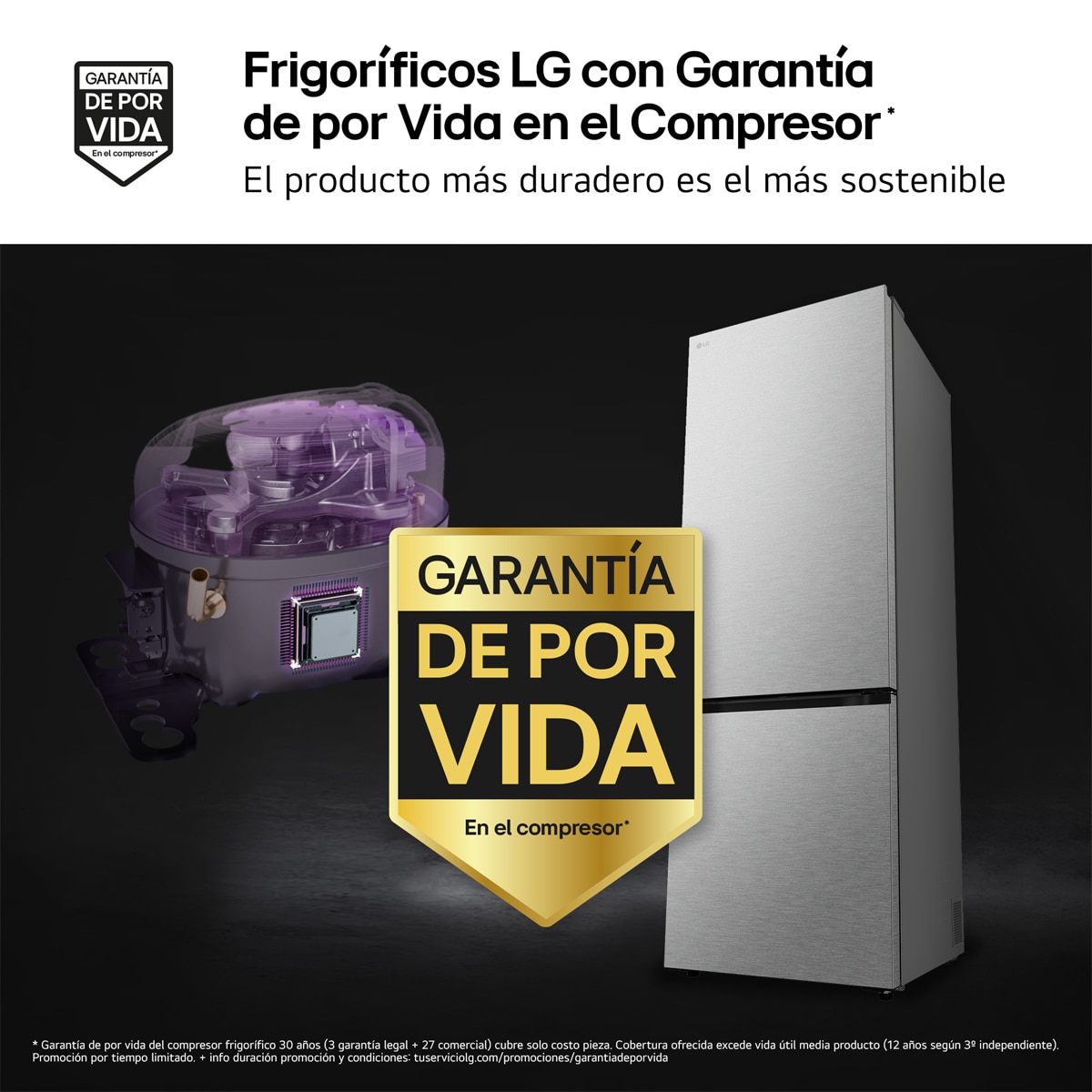 Frigorífico Combi LG, DoorCooling+, 2,03m,  Serie 700 -GBBW726AMB Acero texturizado-4