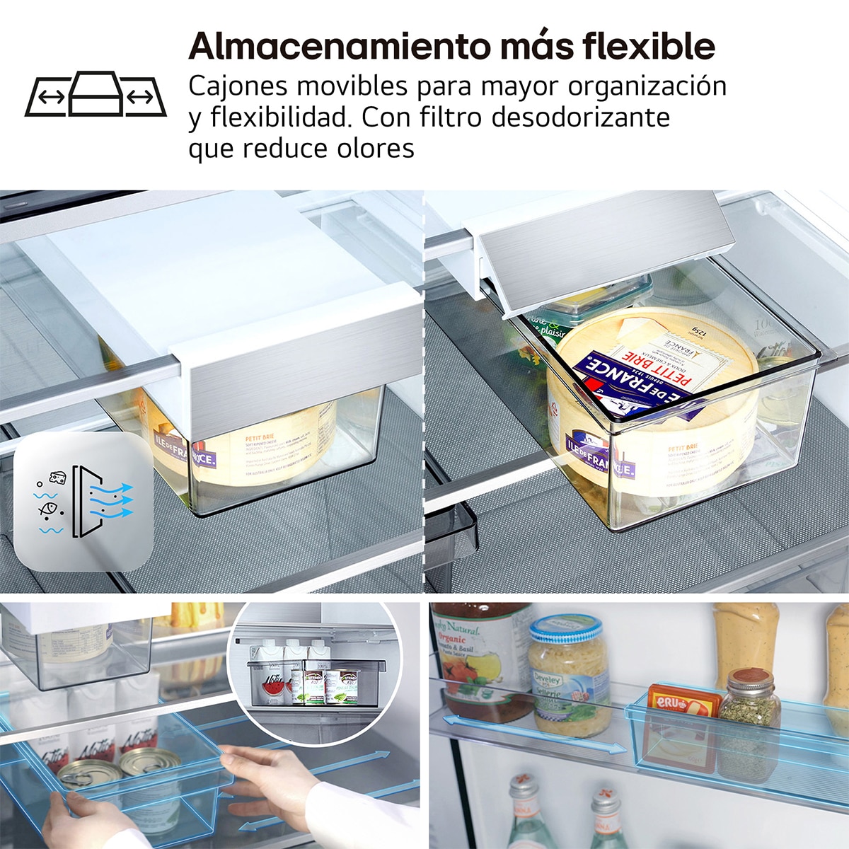 Frigorífico Combi LG, DoorCooling+, 1,86m, Serie 700 - GBBS716CSW Blanco-13