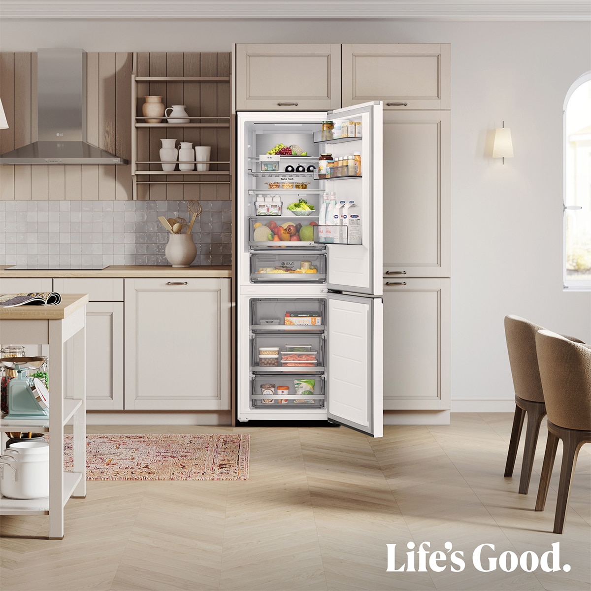 Frigorífico Combi LG, DoorCooling+, 1,86m, Serie 700 - GBBS716CSW Blanco-15