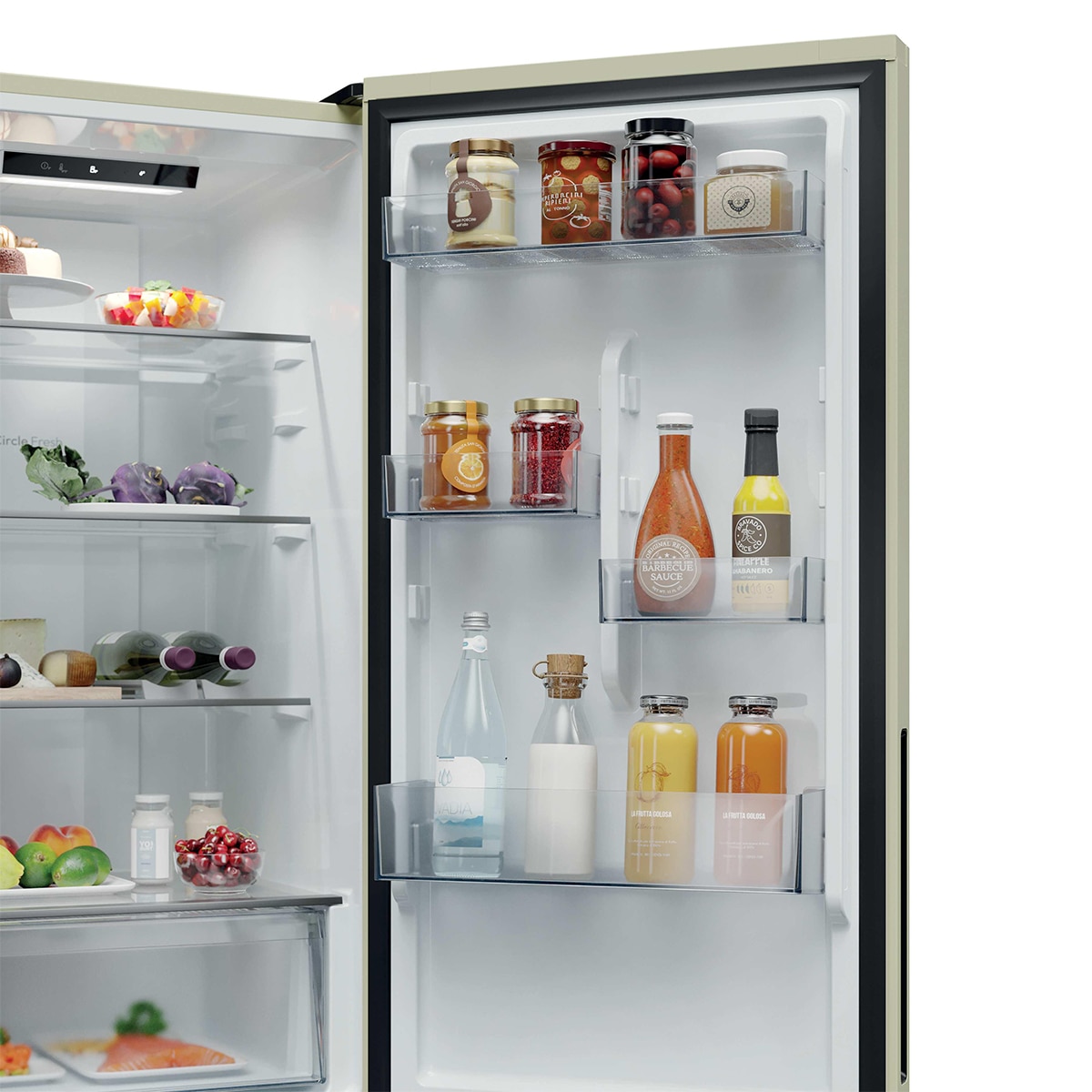 Frigorífico Combi Candy No Frost City Fresco 300 - CNCQ2T518EC - Crema Crema-6