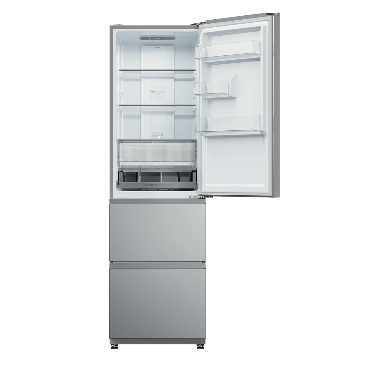 Frigorífico Combi Haier Total No Frost 3D 55 Series 3 - HTR3518ENMX Inox-4