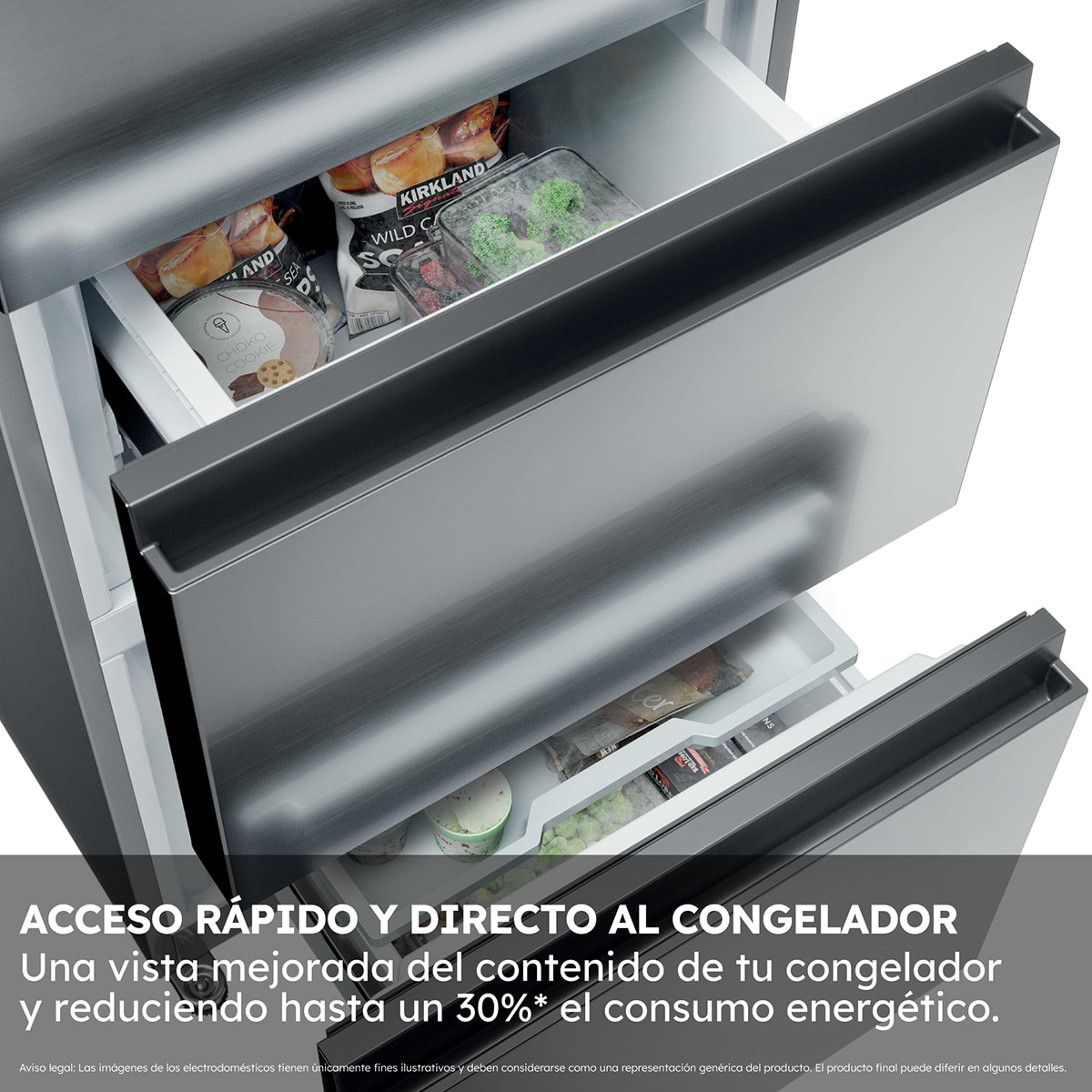 Frigorífico Combi Haier Total No Frost 3D 55 Series 3 - HTR3518ENMX Inox-11