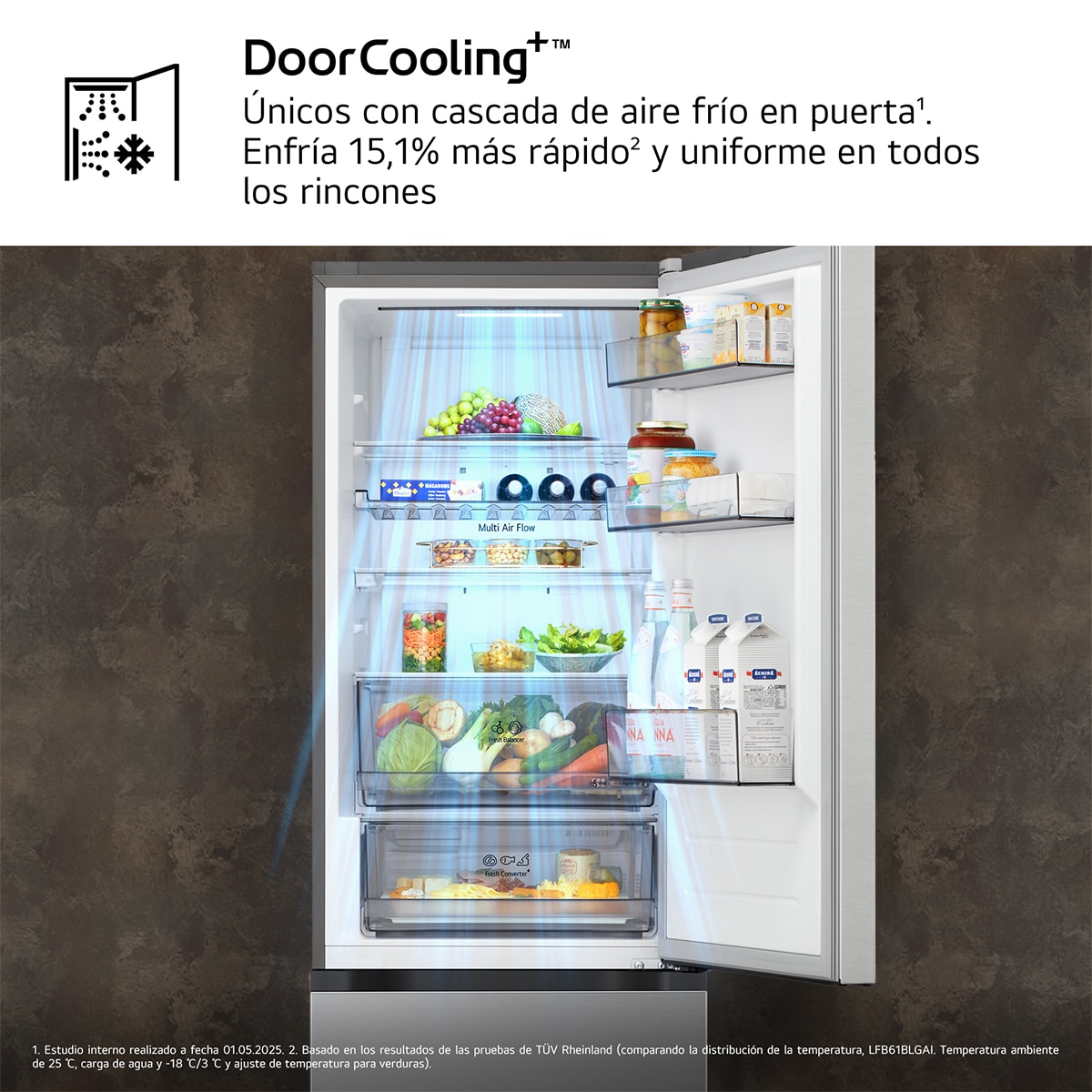 Frigorífico Combi LG DoorCooling+, 1,86m, Serie 300 - GBBS312CPY Silver-7