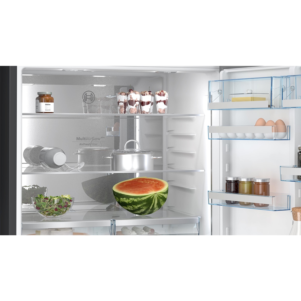 Frigorífico combi Bosch Total NoFrost - KGP86AXB0N Acero negro antihuellas-3