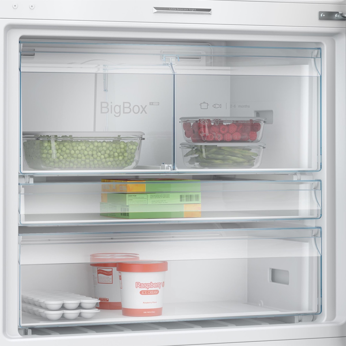 Frigorífico combi Bosch Total NoFrost - KGP86AXB0N Acero negro antihuellas-5