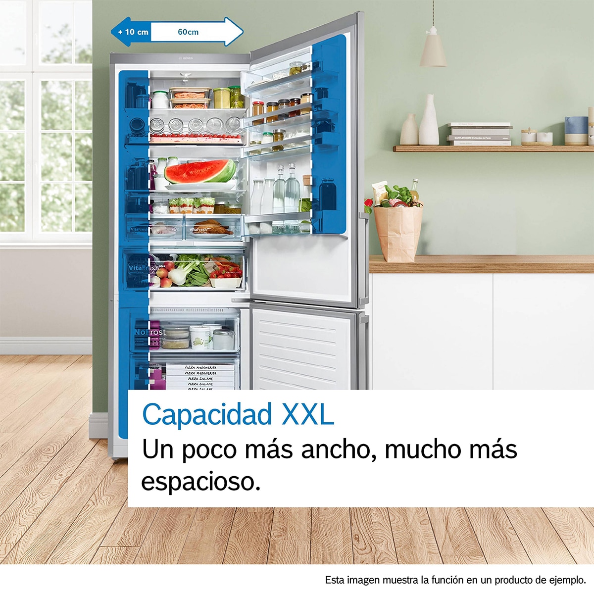 Frigorífico combi Bosch Total NoFrost - KGP86AXB0N Acero negro antihuellas-10