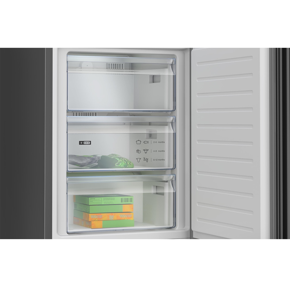 Frigorífico combi Balay Serie Cristal Total NoFrost - 3KFD655NI Cristal negro-6
