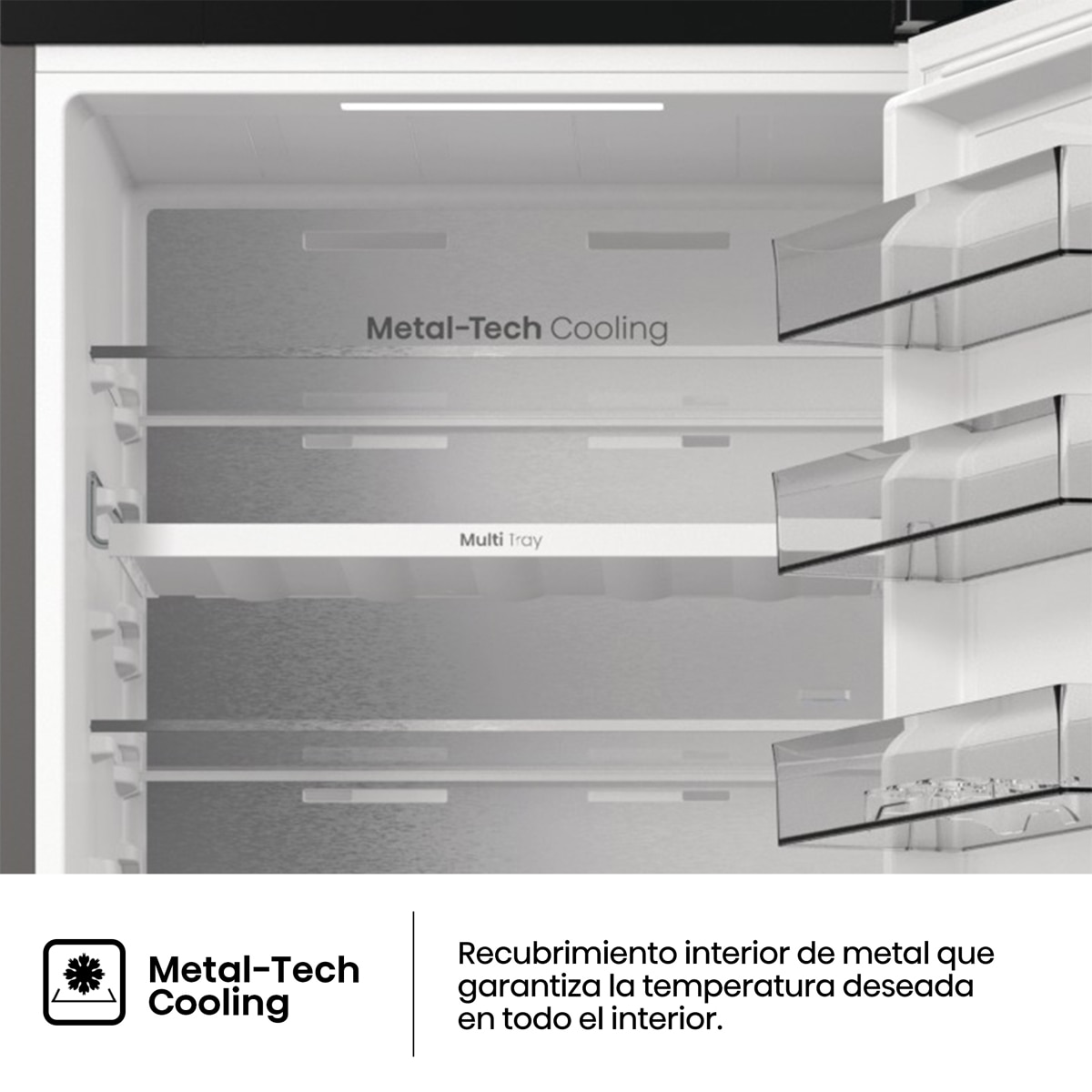 Frigorífico Combi Hisense , Total No Frost - RB5P410SACA Inox-6