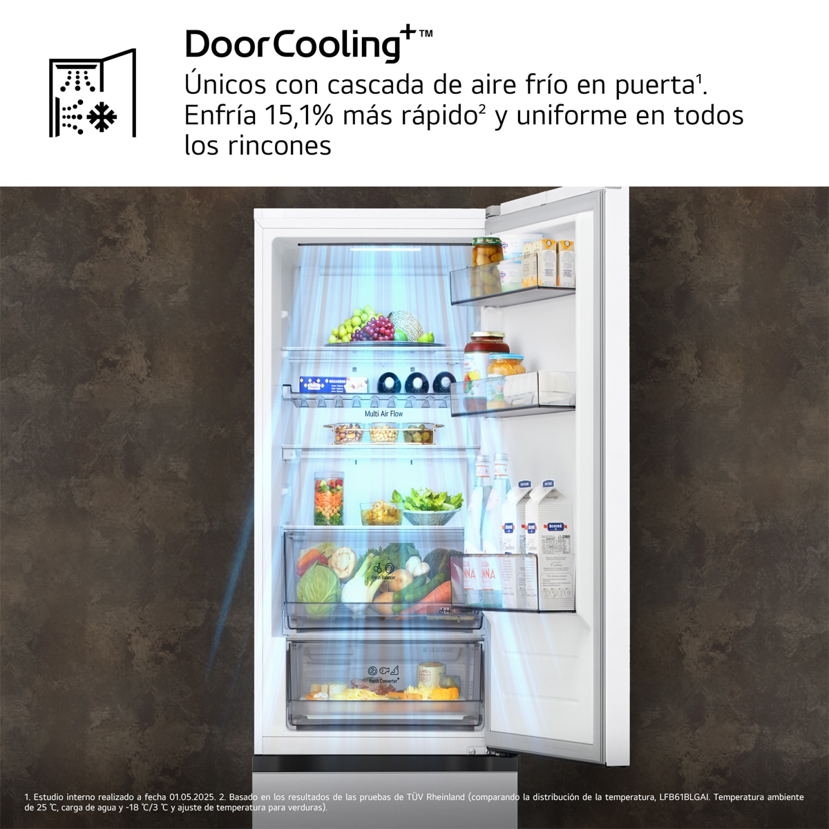 Frigorífico Combi LG DoorCooling+, 1.86m, Serie 300 - GBBS312ASW Blanco-7