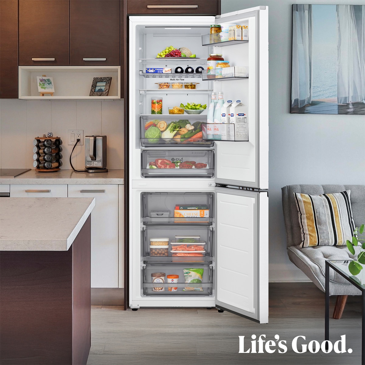 Frigorífico Combi LG DoorCooling+, 1.86m, Serie 300 - GBBS312ASW Blanco-15