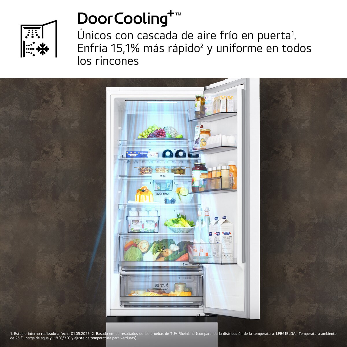 Frigorífico Combi LG DoorCooling+, 2,03m, Serie 700 - GBBS726CSW Blanco-7