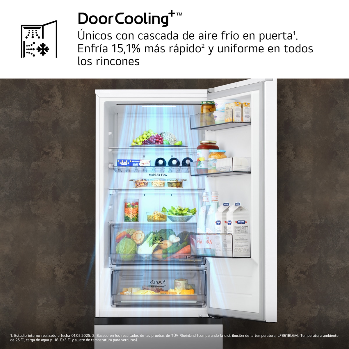 Frigorífico Combi LG DoorCooling+, 1,86m, Serie 300 - GBBS312CSW Blanco-7