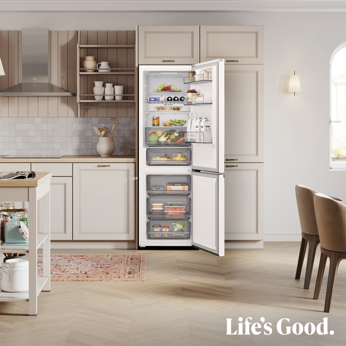 Frigorífico Combi LG DoorCooling+, 1,86m, Serie 300 - GBBS312CSW Blanco-15