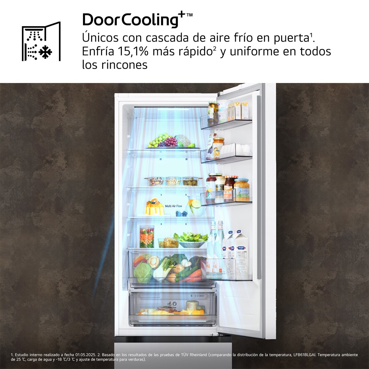 Frigorífico Combi LG DoorCooling+, 2,03m, Serie 200 - GBBSJ20DSW Blanco-6