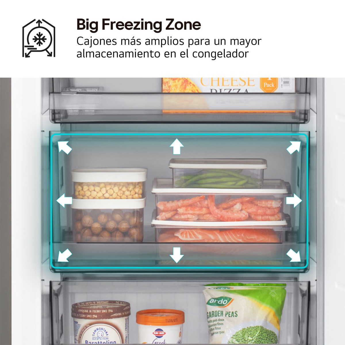 Frigorífico Combi LG DoorCooling+, 2,03m, Serie 200 - GBBSJ20DSW Blanco-12