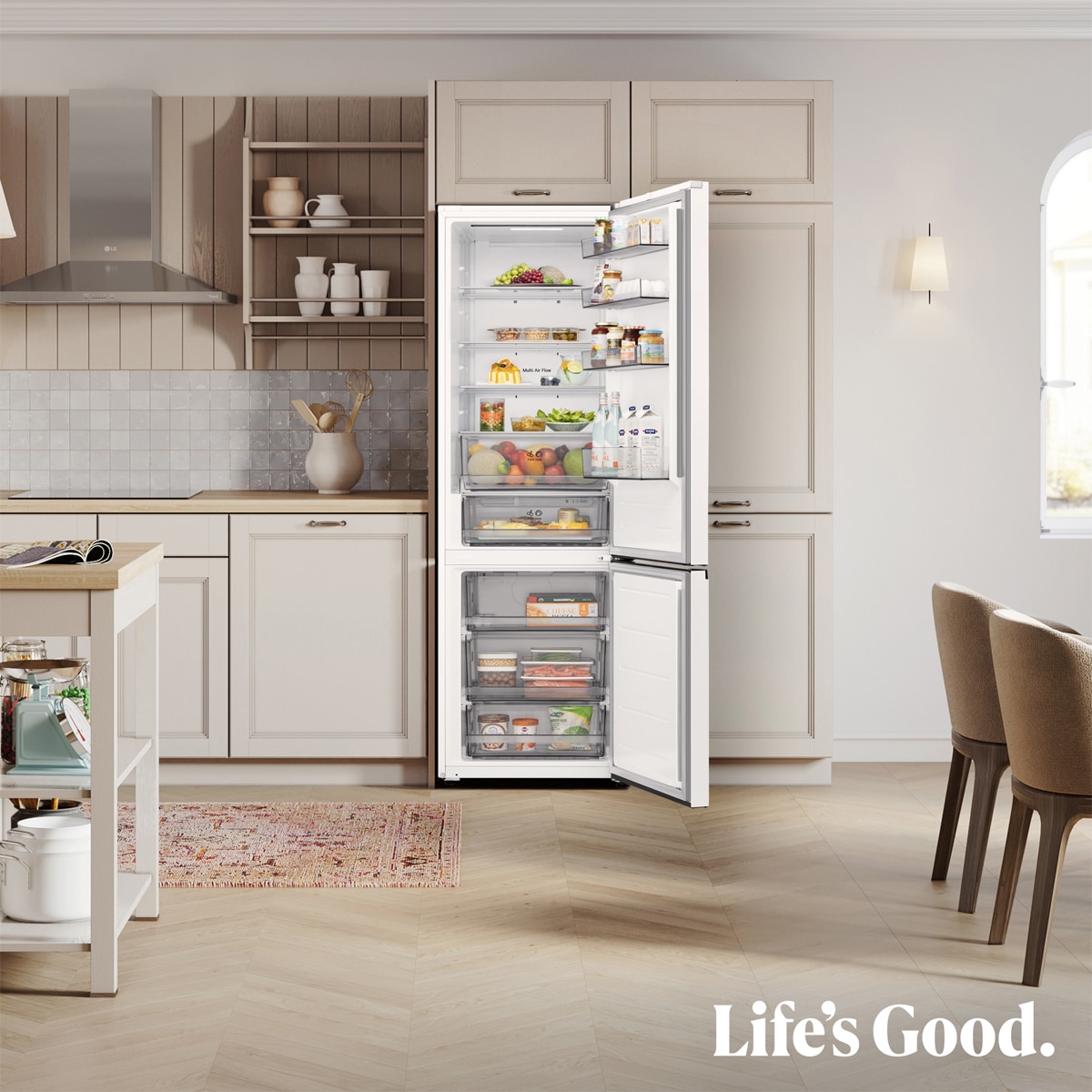 Frigorífico Combi LG DoorCooling+, 2,03m, Serie 200 - GBBSJ20DSW Blanco-15