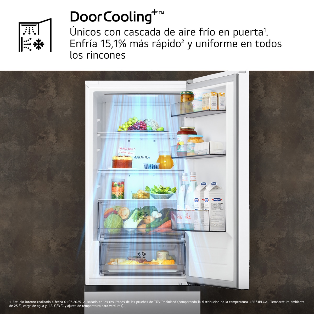 Frigorífico Combi LG DoorCooling+, 1.86m, Serie 200 - GBBSJ11DSW Blanco-6