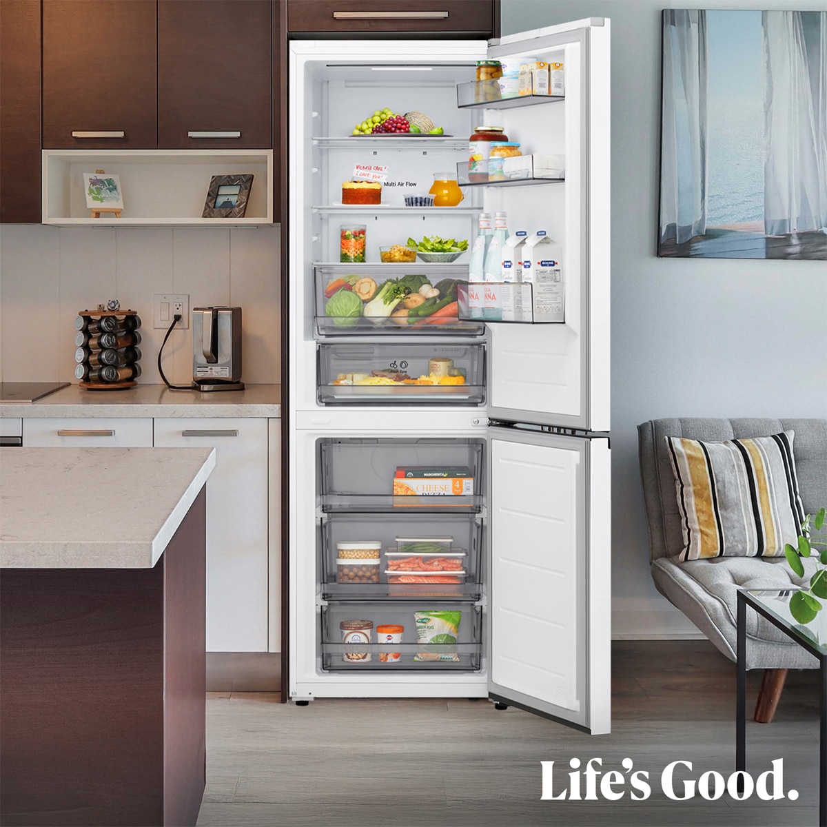 Frigorífico Combi LG DoorCooling+, 1.86m, Serie 200 - GBBSJ11DSW Blanco-15