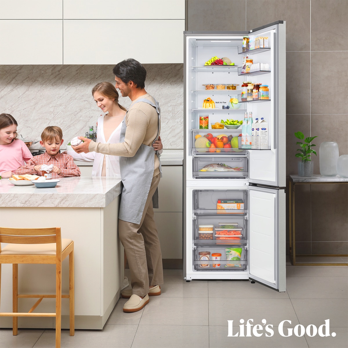 Frigorífico Combi LG DoorCooling+, Serie 200 - GBBSJ21EPY Inox antihuellas-15
