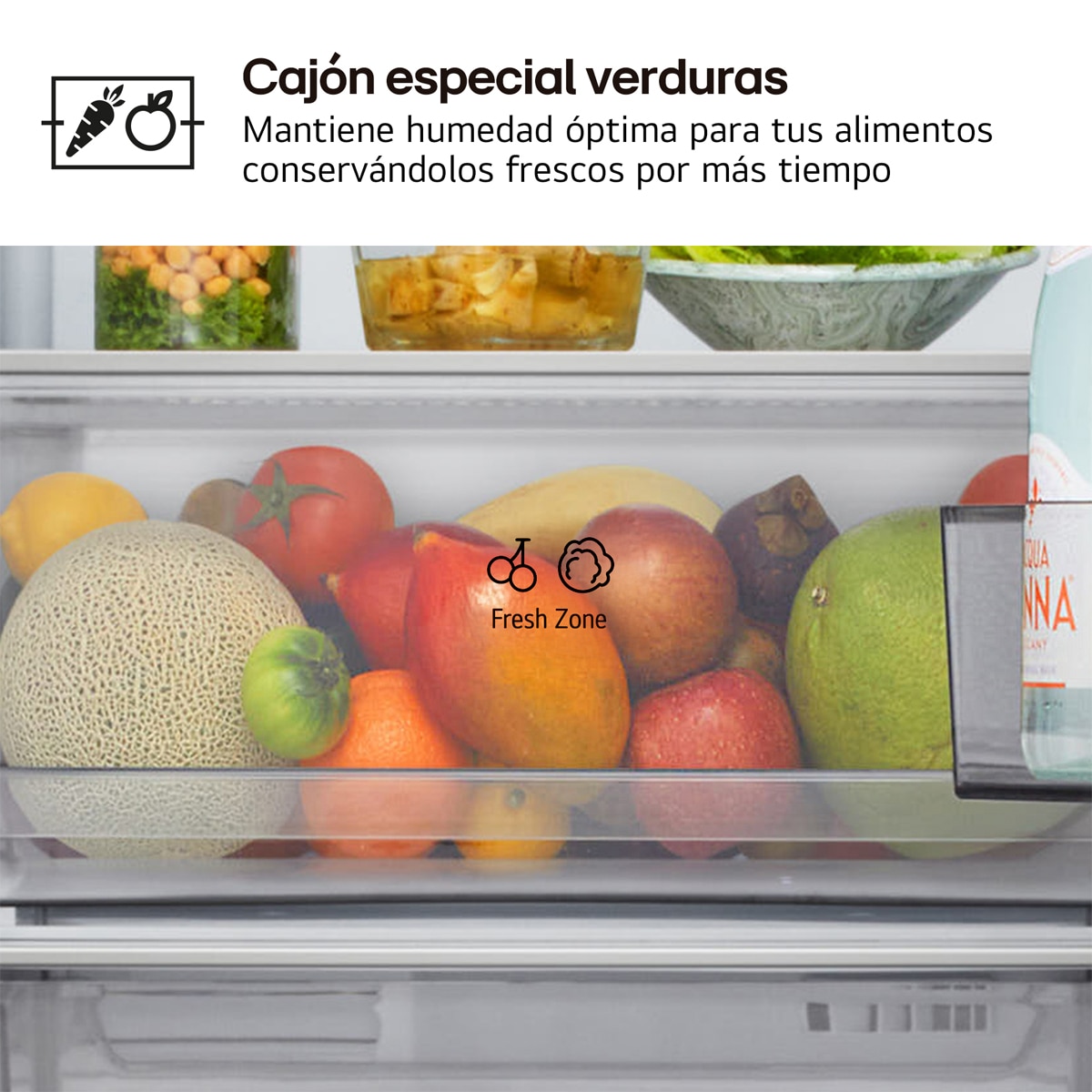 Frigorífico Combi LG DoorCooling+, 1.86m , Serie 200 - GBBSJ11EPY Acero antihuellas-8