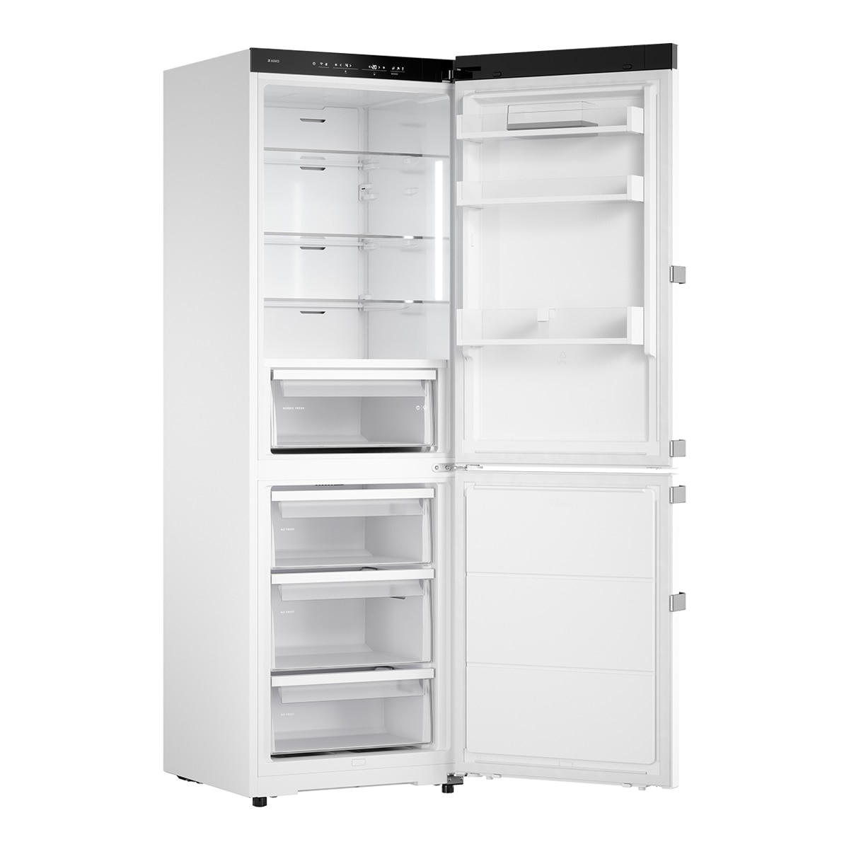 Frigorífico Combinado Asko RFC286KNBW1 Congelador No Frost de 185 cm - Branco Branco-4