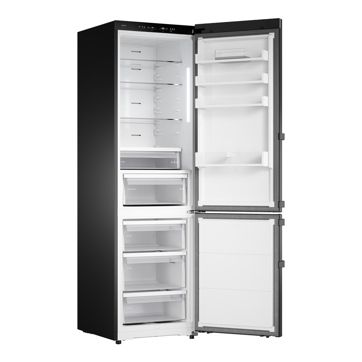 Frigorífico combi Asko, Congelador No Frost - RFC226RNBB1 Acero negro-4