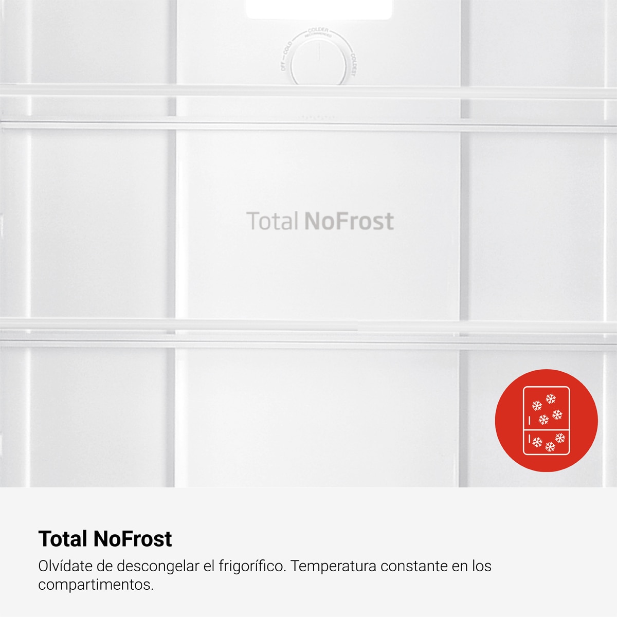 Frigorífico Combinado Fagor 3FFK-6637 Classic Total No Frost 186 cm - Branco Branco-7