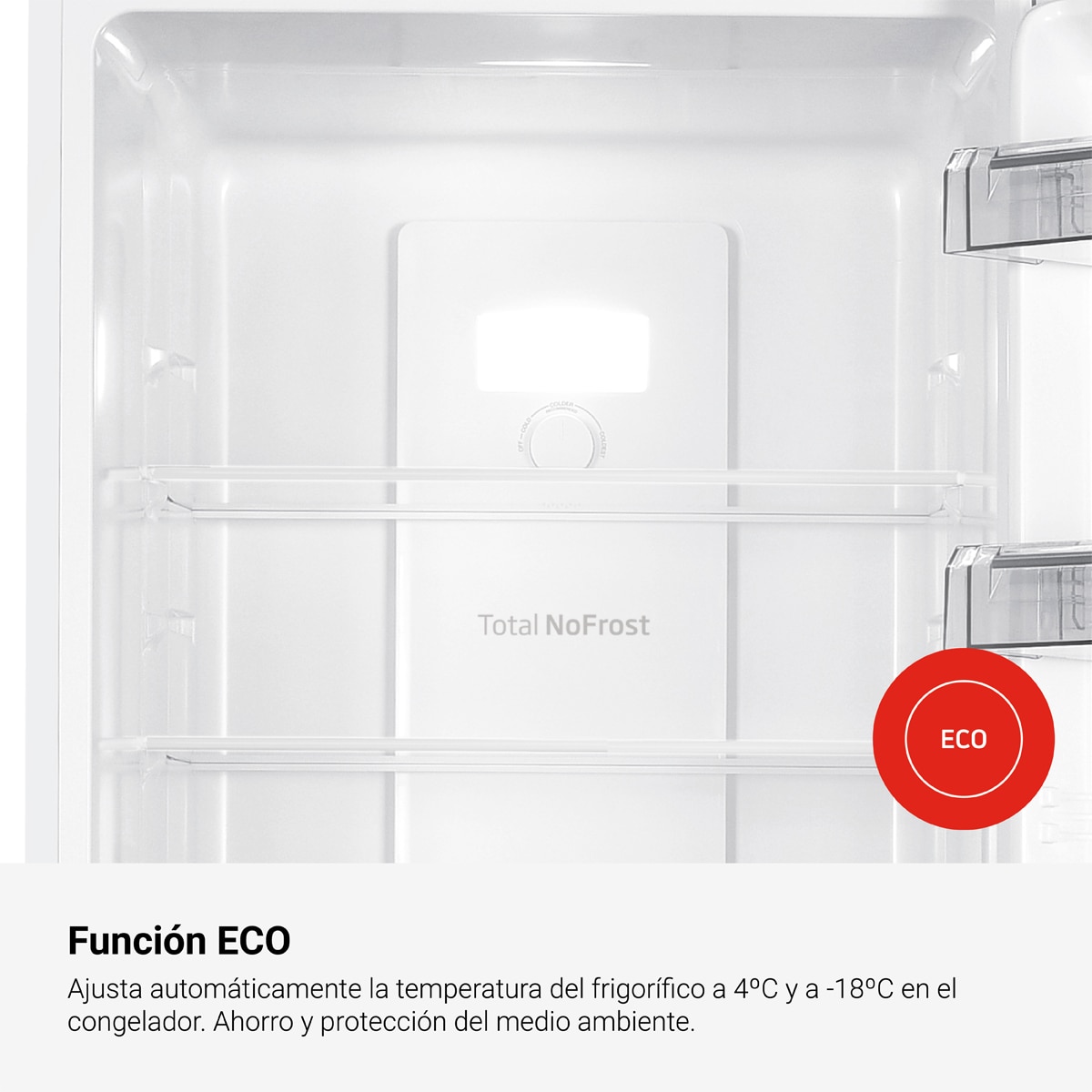 Frigorífico Combinado Fagor 3FFK-6637 Classic Total No Frost 186 cm - Branco Branco-10