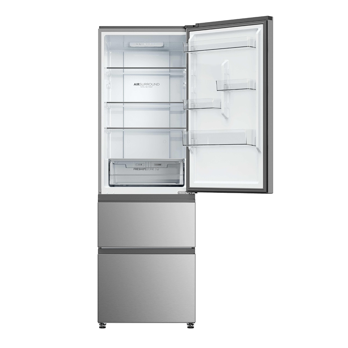 Frigorífico Combi Haier Total No Frost 3D 60 Series - HTR3618CNMG Inox-2
