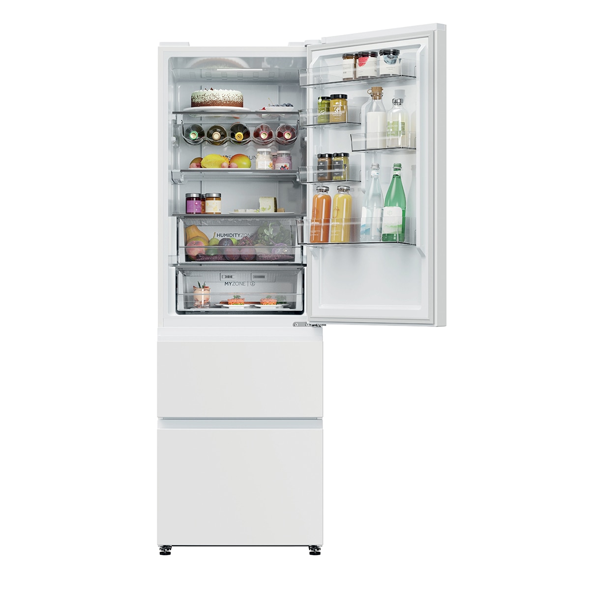 Frigorífico Combi Haier Total No Frost 3D 60 Series 5 - HTW5618DNPW Blanco-3