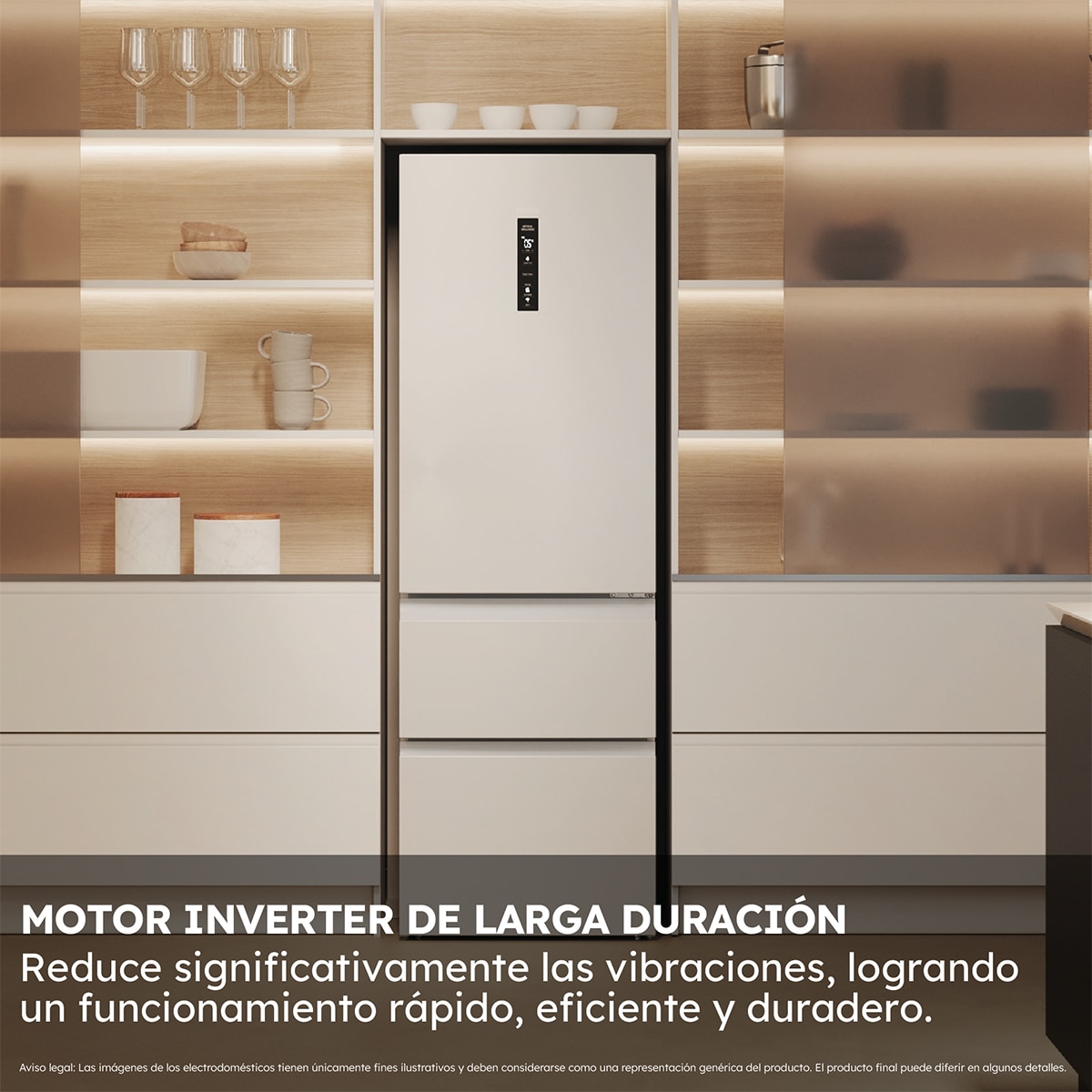Frigorífico Combi Haier Total No Frost 3D 60 Series 5 - HTW5618DNPW Blanco-7
