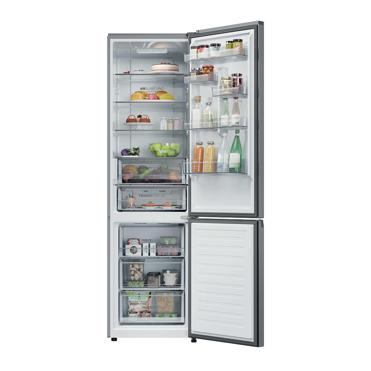 Frigorífico Combi Haier Total No Frost 2D 60 Series 1 PRO - HDPR1620ANPK Inox-2