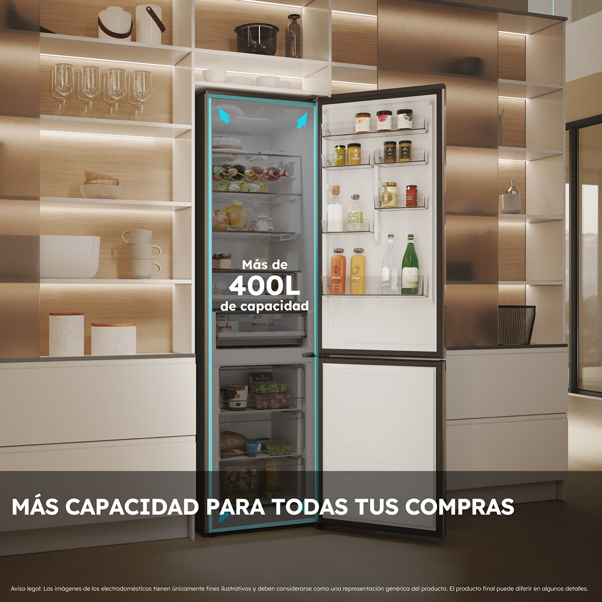 Frigorífico Combi Haier Total No Frost 2D 60 Series 5 Pro - HDPW5620ANPK Inox-13