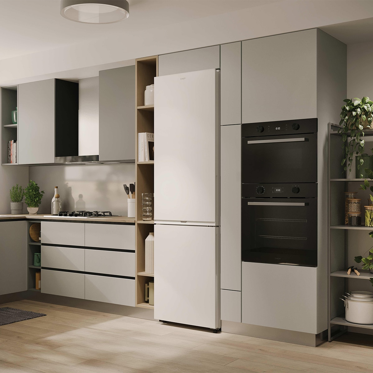 Frigorífico Combi Candy Total No Frost Fresco 300 - CNCQ2T620CW Blanco-9